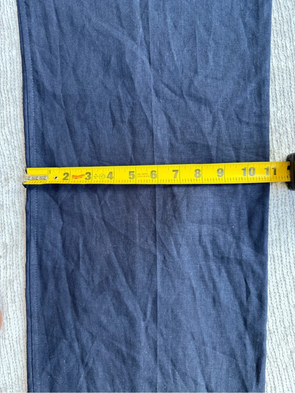 Zara Women’s Linen Safari Pants Navy Blues Size L